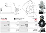 AS-PL Startmotor S0073