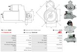 AS-PL Startmotor S6099
