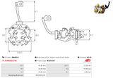 AS-PL Hållare, kolborstar SBH0014