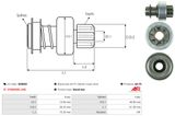 AS-PL Привод с механизмом свободного хода, стартер SD5002