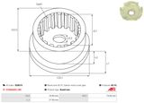 AS-PL Reparationssats, startmotor SG0015