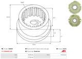 AS-PL Reparationssats, startmotor SG0054