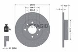 PAGID Тормозной диск 56160NC