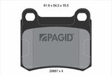 PAGID Комплект тормозных колодок, дисковый тормоз T1010N