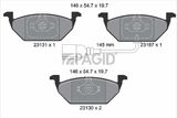 PAGID Комплект тормозных колодок, дисковый тормоз T1163N