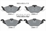 PAGID Комплект тормозных колодок, дисковый тормоз T1164N