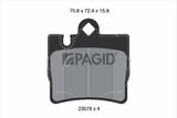 PAGID Комплект тормозов, дисковый тормозной механизм T1175N-50271N-00