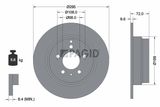 PAGID Bromssats, skivbroms T1184N-54009N-00