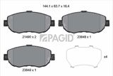 PAGID Комплект тормозных колодок, дисковый тормоз T1323N