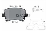 PAGID Piduriklotside komplekt, ketaspidur T1377N