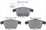 PAGID Комплект тормозных колодок, дисковый тормоз T1457N