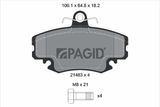 PAGID Комплект тормозных колодок, дисковый тормоз T1629N