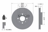 PAGID Bromssats, skivbroms T1832N-54180N-00