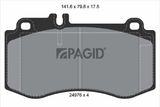 PAGID Комплект тормозных колодок, дисковый тормоз T1897N