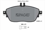 PAGID Комплект тормозов, дисковый тормозной механизм T2149N-55548N-00