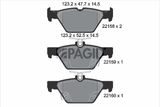 PAGID Комплект тормозных колодок, дисковый тормоз T2492N