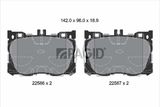 PAGID Комплект тормозных колодок, дисковый тормоз T2556N