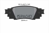PAGID Комплект тормозных колодок, дисковый тормоз T2561N