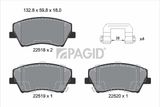 PAGID Комплект тормозных колодок, дисковый тормоз T2667N