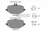 PAGID Комплект тормозов, дисковый тормозной механизм T2874N-56070N-00