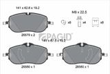 PAGID Комплект тормозных колодок, дисковый тормоз T2962N