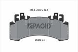 PAGID Комплект тормозных колодок, дисковый тормоз T3191N
