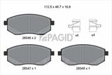 PAGID Комплект тормозных колодок, дисковый тормоз T4276N