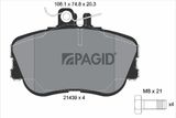 PAGID Комплект тормозов, дисковый тормозной механизм T5067N-52118N-00