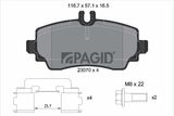 PAGID Комплект тормозов, дисковый тормозной механизм T5101N-50273N-00