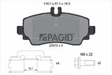 PAGID Комплект тормозов, дисковый тормозной механизм T5110N-52154N-00
