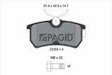 PAGID Комплект тормозных колодок, дисковый тормоз T5118N