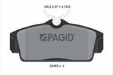 PAGID Комплект тормозных колодок, дисковый тормоз T5121N
