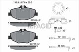 PAGID Комплект тормозов, дисковый тормозной механизм T5154N-54151N-01