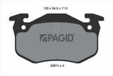PAGID Комплект тормозных колодок, дисковый тормоз T6065N