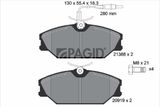 PAGID Комплект тормозных колодок, дисковый тормоз T9033N