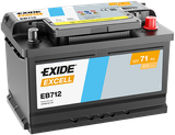 EXIDE Стартерная аккумуляторная батарея EB712