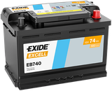 EXIDE Startera akumulatoru baterija EB740