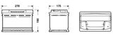 EXIDE Startera akumulatoru baterija EB740