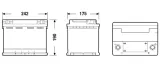 EXIDE Startera akumulatoru baterija EK620