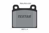 TEXTAR Комплект тормозных колодок, дисковый тормоз 2001107