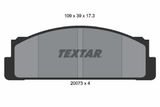 TEXTAR Комплект тормозных колодок, дисковый тормоз 2007304