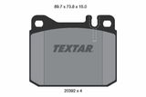TEXTAR Комплект тормозных колодок, дисковый тормоз 2039204