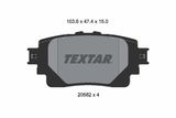 TEXTAR Комплект тормозных колодок, дисковый тормоз 2058201