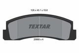 TEXTAR Комплект тормозных колодок, дисковый тормоз 2066001