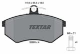 TEXTAR Комплект тормозных колодок, дисковый тормоз 2066928
