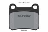 TEXTAR Комплект тормозов, дисковый тормозной механизм 2068701-0595-00