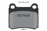 TEXTAR Комплект тормозных колодок, дисковый тормоз 2068703