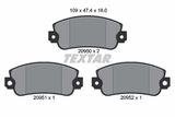 TEXTAR Комплект тормозных колодок, дисковый тормоз 2095006
