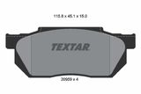 TEXTAR Комплект тормозных колодок, дисковый тормоз 2095901