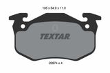TEXTAR Комплект тормозных колодок, дисковый тормоз 2097401